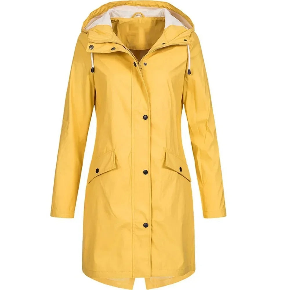 Dam Vindtät Trenchcoat med Vattenavvisande Funktion