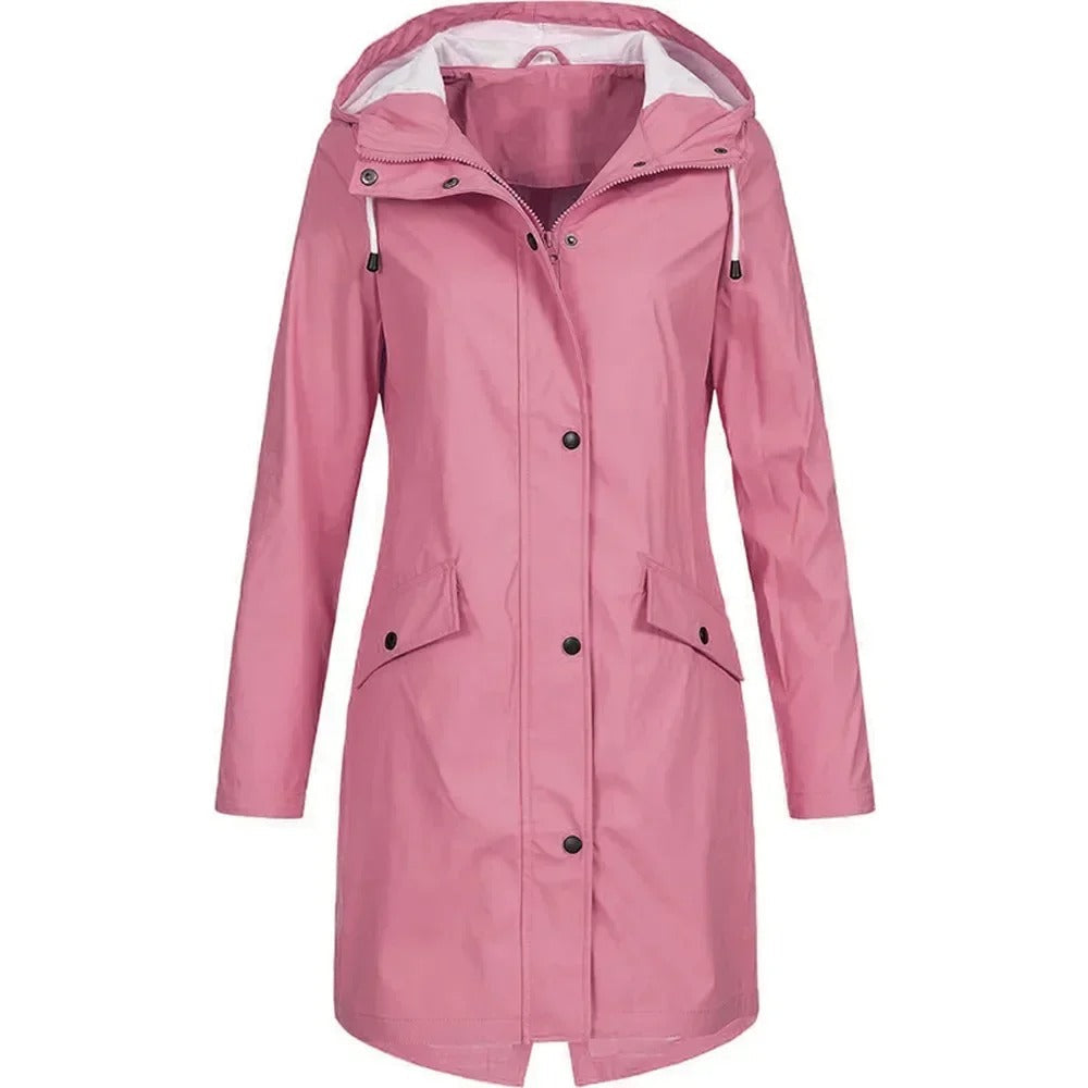 Dam Vindtät Trenchcoat med Vattenavvisande Funktion