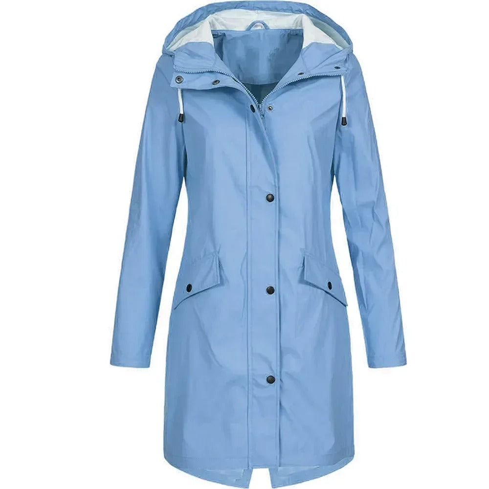 Dam Vindtät Trenchcoat med Vattenavvisande Funktion