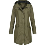 Dam Vindtät Trenchcoat med Vattenavvisande Funktion