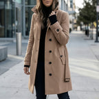 Lång midjesmal trenchcoat - Alicia