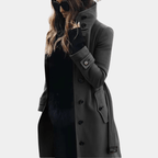 Lång midjesmal trenchcoat - Alicia