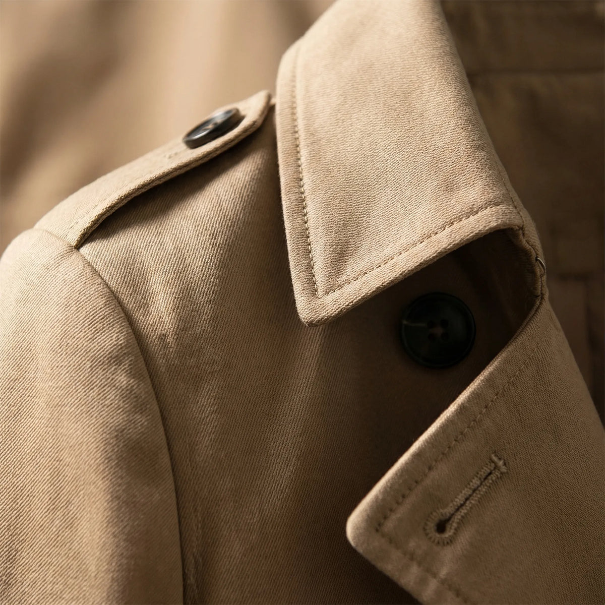 Lång midjesmal trenchcoat - Alicia