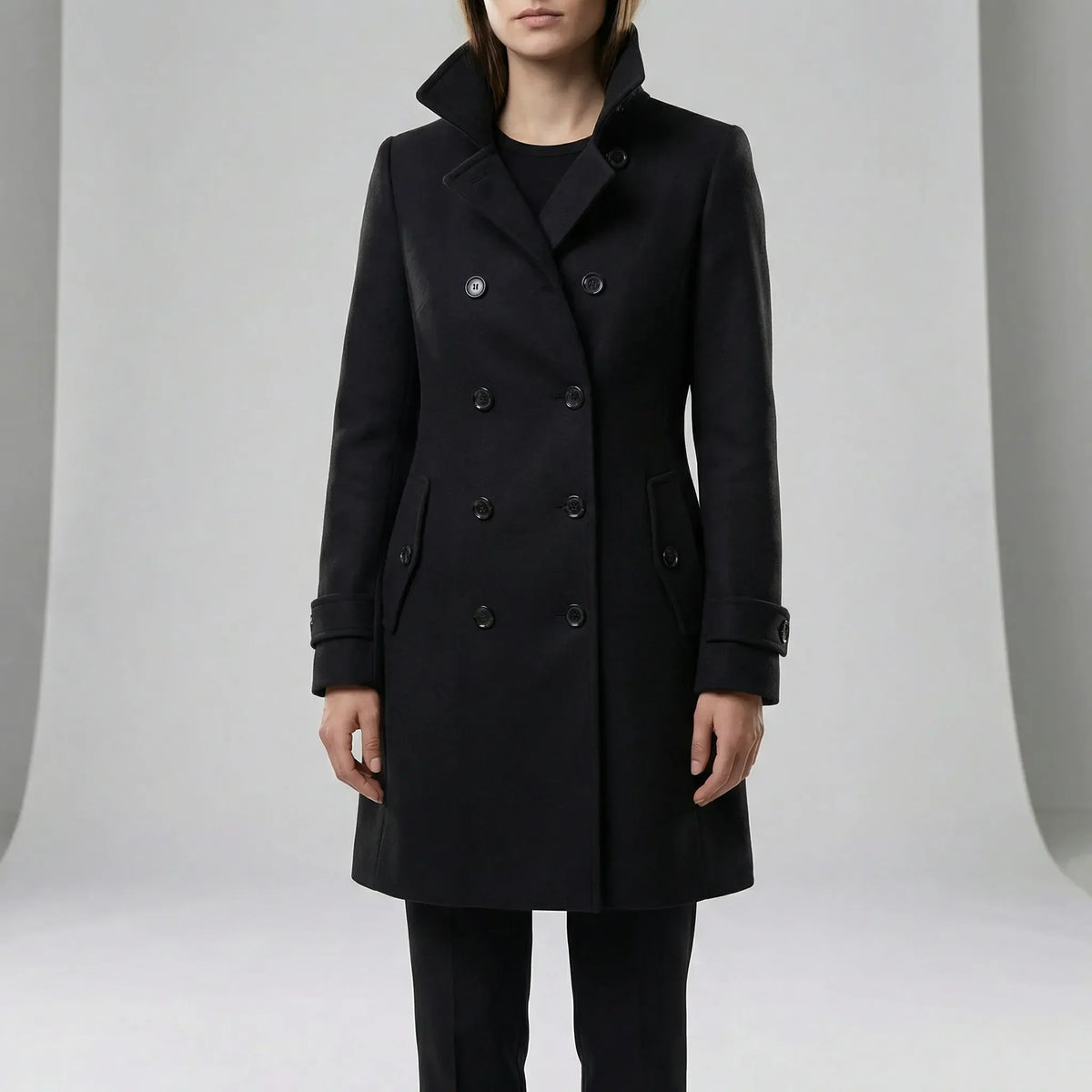 Lång midjesmal trenchcoat - Alicia