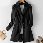Trenchcoat - Traditionell - Mellanlång - Höstjacka - Trenchcoat för dam