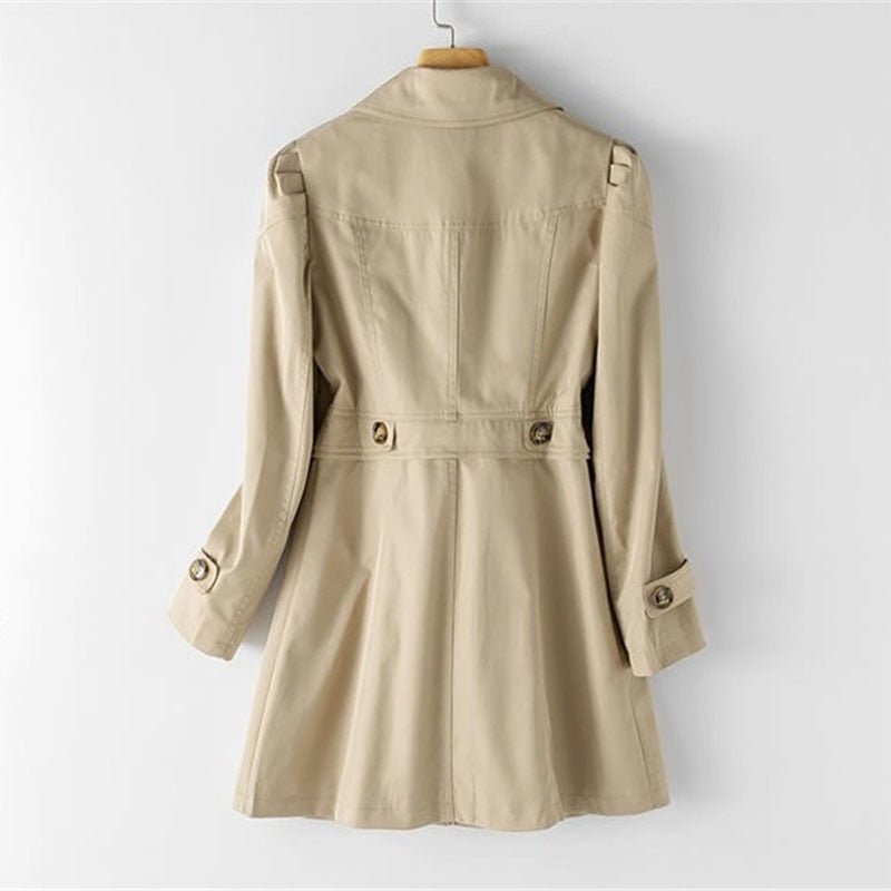 Trenchcoat - Traditionell - Mellanlång - Höstjacka - Trenchcoat för dam