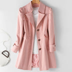 Trenchcoat - Traditionell - Mellanlång - Höstjacka - Trenchcoat för dam