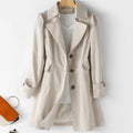 Trenchcoat - Traditionell - Mellanlång - Höstjacka - Trenchcoat för dam