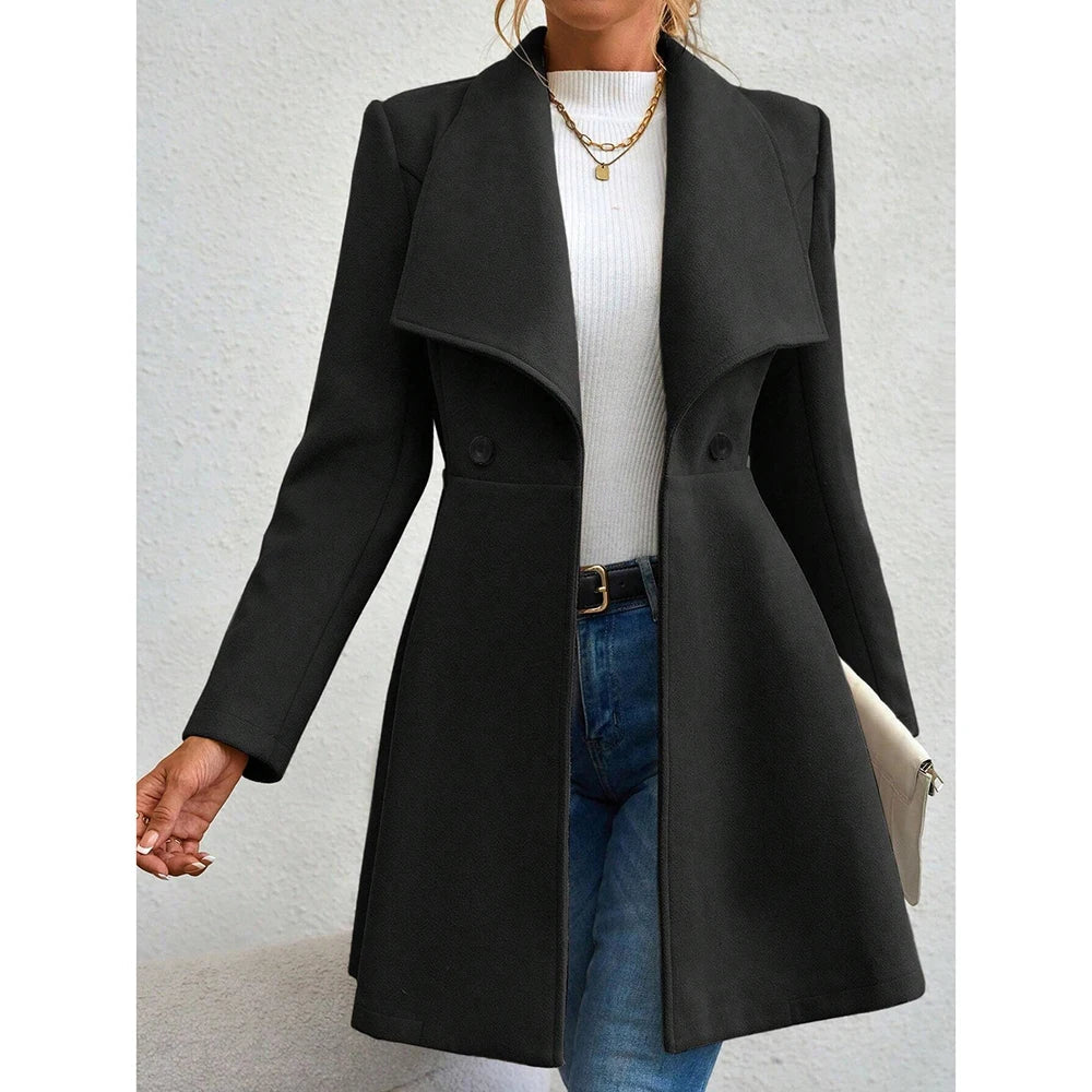 Ullkappa | Traditionell | Medellång | Trenchcoat i ull | Damkappa