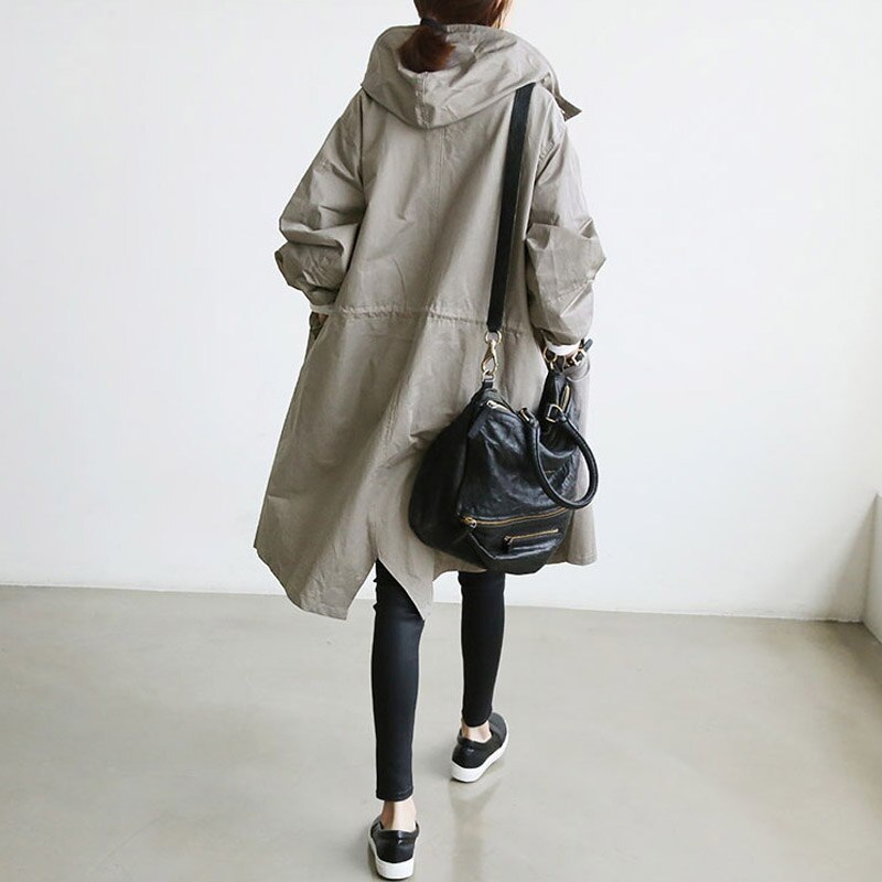 Damjacka Vattentät Trenchcoat i Nutida Design för Vardagsanvändning