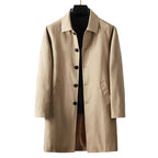 Dam Traditionell Kort Trenchcoat med Bred Krage