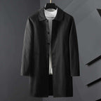 Dam Kort Trenchcoat med Krage - Evig Elegans