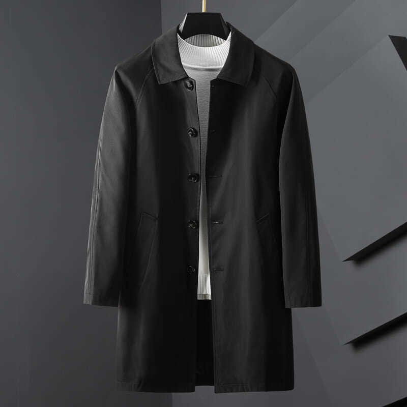 Dam Kort Trenchcoat med Krage - Evig Elegans